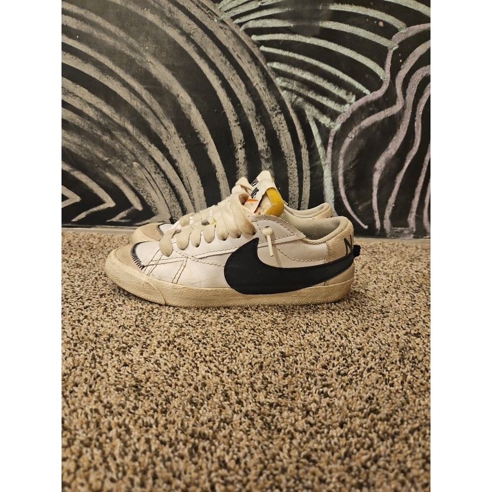 Nike Blazer Low '77 Jumbo DN2158-101 Comfort White Black Sneaker Size 7